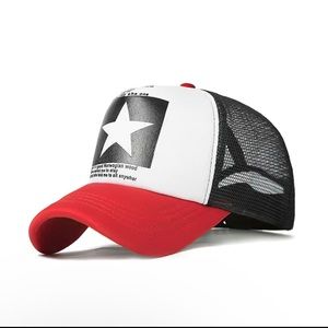 Pentagram Pattern Mesh Baseball Cap